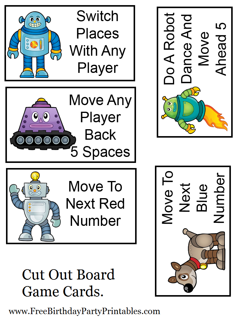 Free Roblox Trivia Game Robot birthday party, Party printables