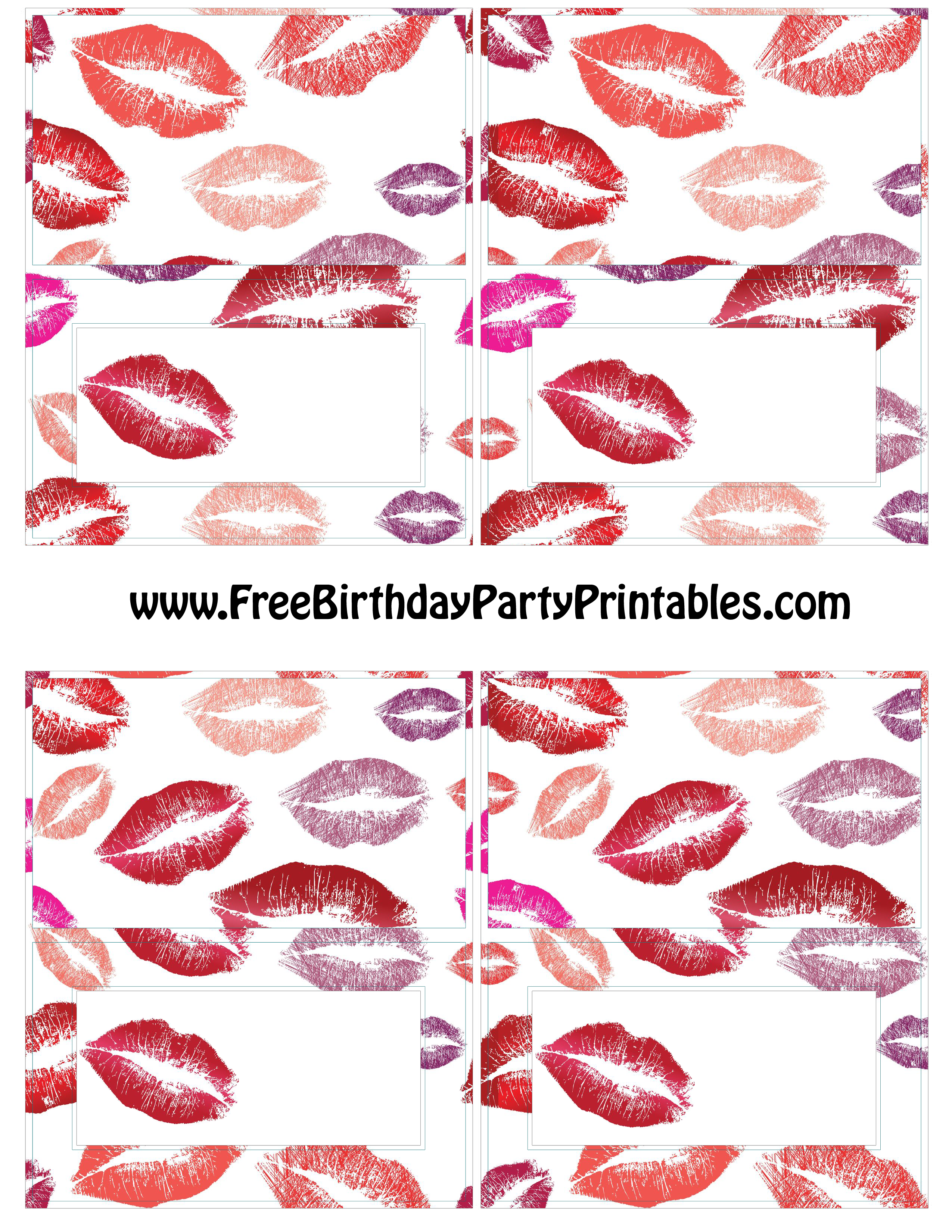 party printables templates