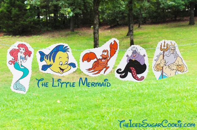 The Little Mermaid Birthday Party Banner DIY Ideas